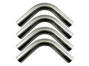 51Φ 90度 ステンレス 曲げパイプ 1.2mm厚 4PC 【 CUR-PIPE-024-4PC 】 51パイ 51φ 90°