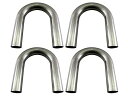 48Φ 180度 ステンレス 曲げパイプ 1.2mm厚 4PC 【 CUR-PIPE-015-4PC 】 48パイ 48φ 180°