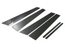 レクサス ES300 ES330 超鏡面ステンレスブラックメッキピラーパネル バイザー無用 6PC 【 PIL-BLA-116 】 ES 300 330 30 ...