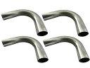 60.5Φ 120度 ステンレス 曲げパイプ 1.2mm厚 4PC 【 CUR-PIPE-002-4PC 】 60.5パイ 60.5φ 120°