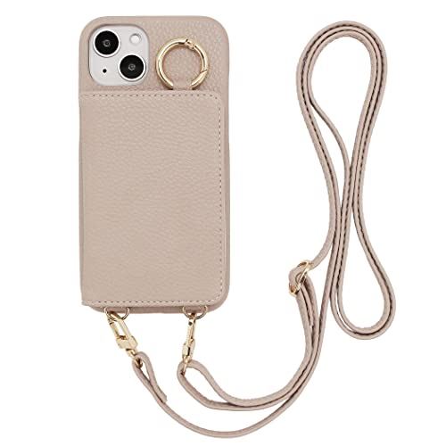 [MINTY] iPhone14 iPhone13 ケース ショルダーストラップ付き グレージュ iPhone14/13 (共通)のサムネイル