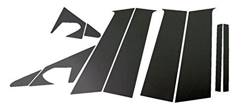 ギャランフォルティス スポーツバック CX系 超鏡面ステンレスブラックメッキピラーパネル バイザー無用 10PC 【 PIL-BLA-168 】 CX4A CX6A CX3A CX4 CX6 CX3 X ...