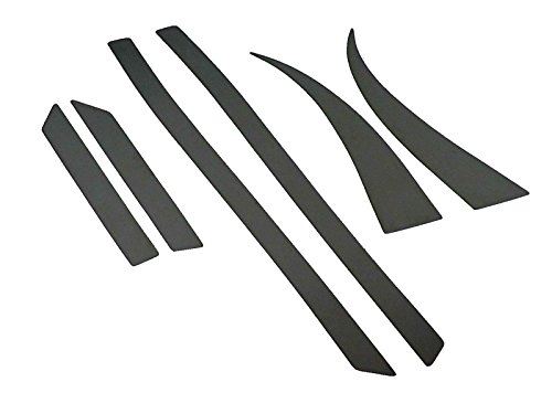 ロードスター NCEC 超鏡面ブラックメッキピラーパネルカバー 6PC バイザー無し用 【 PIL-BLA-378 】 5139