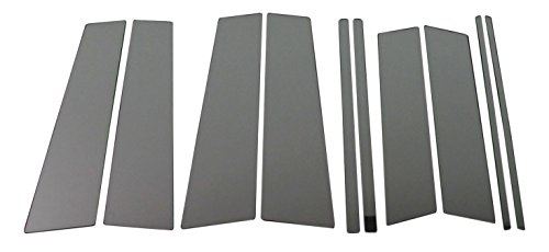 アウトバック BR 超鏡面ステンレスブラックメッキピラーパネル バイザー有用 10PC 【 PIL-BLA-375 】 BR9 BRF BRM19008