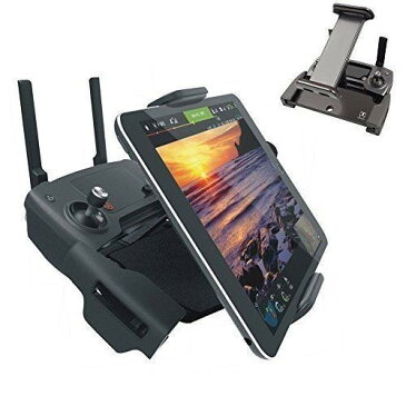 DOUPRO DJI Mavic Air/Mavic Pro/DJI Spark タブレットホルダー アルミ合金スタンド 送信機用 ディスプレイ4-12インチ対応 360°回転 スマホ タブレットホルダー ブラケット 分解可能 延長可能 ブラック