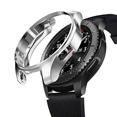 Galaxy Gear S3 Classic Galaxy Watch 46mm ケース 耐衝撃 クリア TPU Galaxy Watch 46mm 専用設計 Galaxy Gear S3 Frontier 対応 (シルバー) ワンサイズ Galaxy Gear S3 Galaxy Watch 46mm ケース シルバー Galaxy Gear S3 Classic Galaxy Watch 46mm ケース 耐衝撃 クリア TPU Galaxy Watch 46mm 専用設計 Galaxy Gear S3 Frontier 対応 (シルバー) ワンサイズ Galaxy Gear S3 Galaxy Watch 46mm ケース シルバー