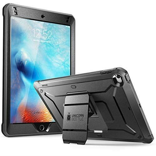 SUPCASE iPad Mini 5 ケース 2019 New 【iPad Mini 4 兼用】アイパッド スタンド式 フロントフィルム付属 耐衝撃 黒 iPad Mini5/Mini4