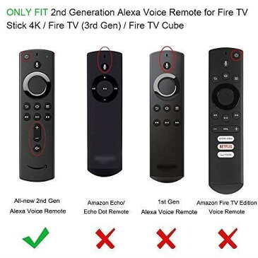 Fintie for Fire TV Stick 4K / Fire TV Stick 第2世代 / Amazon Fire TV 第3世代 Alexa対応音声認識リモコン 専用カバー 軽量 滑りとめ 衝撃吸収 シリコン 保護ケース (オレンジ)