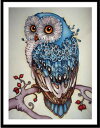 【60%OFF出現20時から 7/13 4時間限定】5D ダイヤモンドアート ビーズアート ビーズ絵画 フクロウ 図案 かわいい ビーズ 動物 初心者 趣味 手...