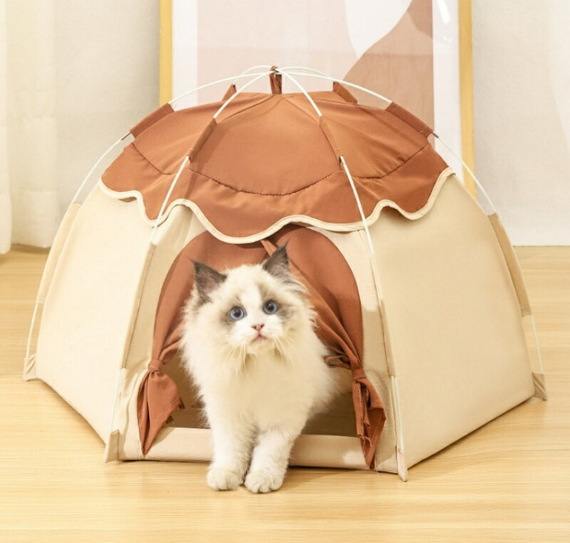 【クーポン利用で10%OFF】送料無料 ペット テント 犬テント蚊除け 用テント ハウス 犬用ベッド 猫用ベッド ドーム 通気性 犬小屋 夏用 ペットろっかっけい テント 小型犬 猫テント ペット 猫 クッション付き 通年 猫用 犬用 キャットハウス 犬小屋 おしゃれ キャットベッド