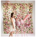 【24-31日!15%OFFクーポン配布中】送料無料 大型 240*60cm フラワーウォール 写真背景 花壁 フラワーパネル フォトジェニック 造花パネル 空...