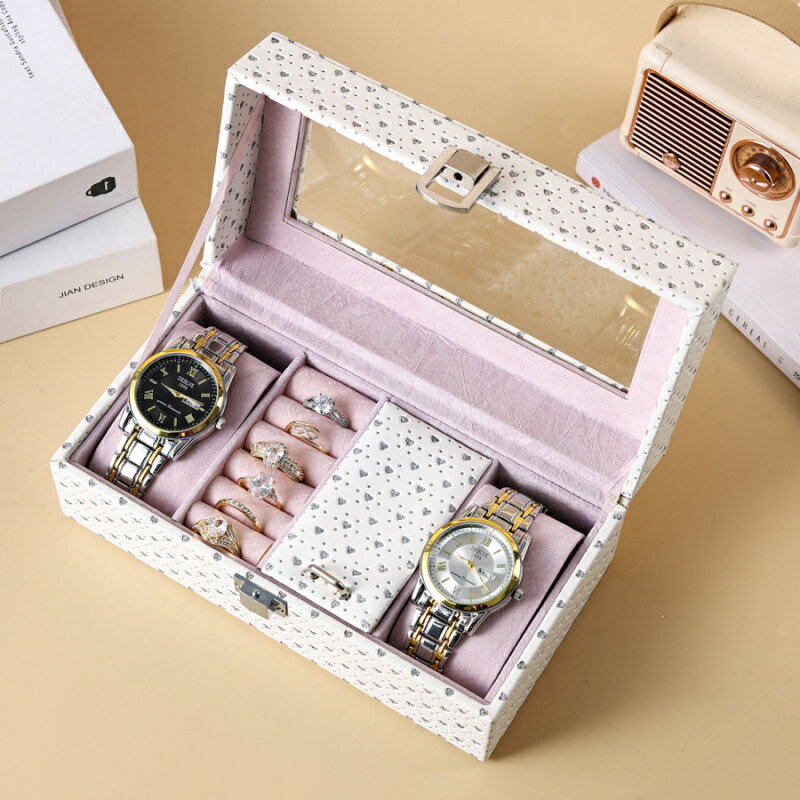 【クーポン利用で10%OFF 】送料無料 時計ケース 2本腕時計収納 ケース おしゃれ 時計収納ケース 時計ケース2本 PU製 高級 ウォッチボックス コンパクト コレクション ビジネス 父の日 腕時計ボックス 腕時計ボックス ウォッチケース ギフト