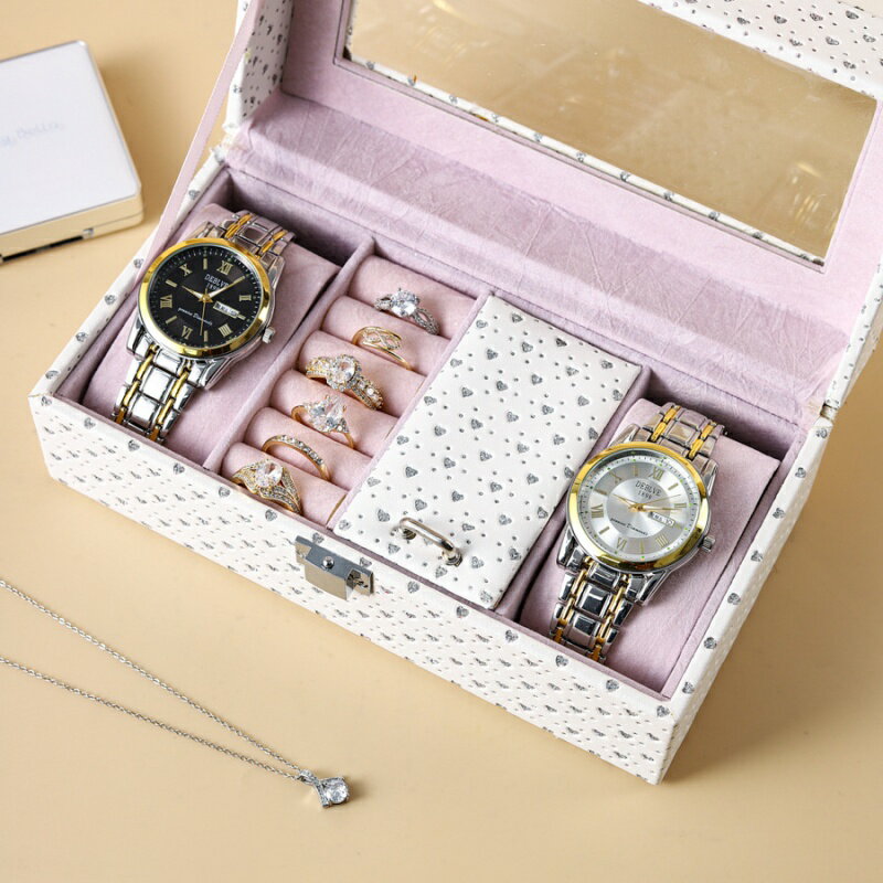 【クーポン利用で10%OFF 】送料無料 時計ケース 2本腕時計収納 ケース おしゃれ 時計収納ケース 時計ケース2本 PU製 高級 ウォッチボックス コンパクト コレクション ビジネス 父の日 腕時計ボックス 腕時計ボックス ウォッチケース ギフト