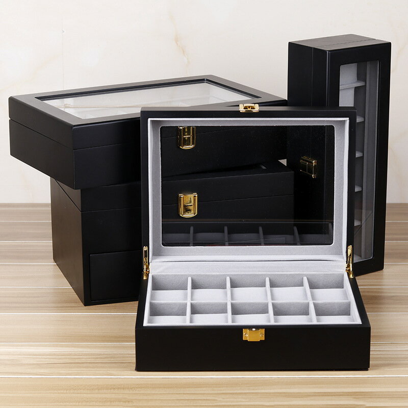 【10%OFFクーポン配布中】送料無料 黒色焼付 時計ケース 6本腕時計木製 ケース おしゃれ 時計収納ケース 10本/12本/20本用腕時計収納 高級 ウォッチボックス コンパクト コレクション ビジネス 父の日 腕時計ボックス 腕時計ボックス ウォッチケース ギフト(2)