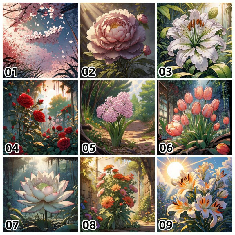 【10%OFFクーポン配布中】送料無料 刺繍キット 風景 花 5D バタフライ 仙塵&AB ダイヤモンドアート キ..