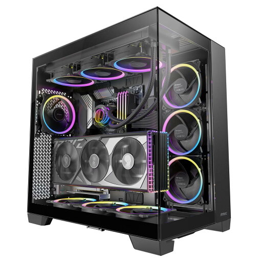 E-ATX フルタワーケース Constellation C8 ピラーレス式フロント・サイドガラスパネル E-ATX フルタワーケース Constellation C8 ピラーレス式フロント・サイドガラスパネル