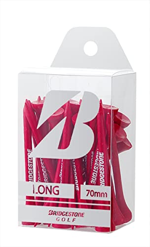 BRIDGESTONE(ブリヂストン) ゴルフ ウッドティー(ロング・28本入り) GAG302 レッド 2023年モデル