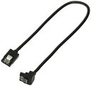 アイネックス ラッチ付 シリアルATAラウンドケーブル 片下L型コネクタ SATR-3103LBK