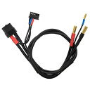 ハイテック XT60⇔バナナプラグ 2S用コネクタケーブル HMJ464 ブラック系
