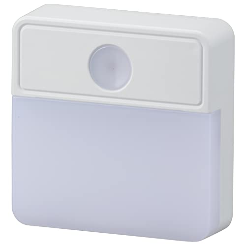 オーム電機 薄型LEDナイトライト 明暗センサー式 電球色 NIT-ALA6MSQ-WL 06-1724 OHM フットライト 足元灯 壁コンセ