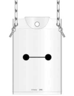 マリモクラフト ベイマックス PVCショルダーポーチ ホワイト W13×H20cm MBM-029