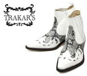 [TRAKAR'S]　トラッカーズ　14301　White×Python　ホワイト×パイソン（プリント・型押し）　メンズ　レディース　本革　ウエスタンブーツ　ショートブーツ