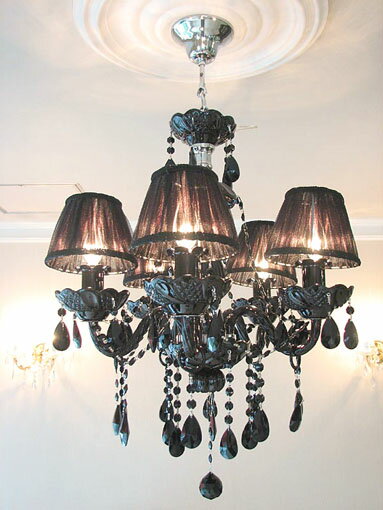 ブラックシャンデリア サマンサティアラ 5灯 シェーのサムネイル