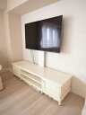 アドニス テレビボード W210cm イタリアスタイル ロッソ&ゴールド色 輸入家具 オーダー家具 プリンセス家具 姫系家具 姫系 姫 猫足 ローボード テレ...