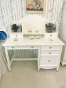 アウトレット レディメイ デスク ホワイト色 チェア別売り 輸入家具 姫系家具 展示現品