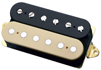 New!! 　DiMarzio 　Pick Up ※こちらの商品はご注文を頂いてから納品までに、約2〜3ヶ月ほどのお時間をいただく場合がございます。あらかじめご了承ください。 ＜仕様＞ ■Fスペース仕様 　ポールピースの間隔：10.2mm ※フェンダー、フロイドローズタイプ等、幅の広い弦間に対応しています。 ■出力(mv)：375 ■トレブル：5.0 ■ミドル：8.5 ■ベース：8.5 ■直流抵抗 (kΩ)：17.31k ■マグネット：アルニコ5 ＜カラーバリエーション＞ Black Cream Black/Cream ＜主な特徴＞ ハイゲイン・ピックアップとして十分すぎるほどのサウンドを奏でます。しかしながらハード・ピッキング時にはよりパワー感を出し、ソフト・ピッキング時はクリアで敏速な反応を示し、非常にダイナミックレンジの広いレスポンスを兼ね備えています。重圧な低音とローミッドのレスポンスが低域成分を増強し、全体として音圧感のあるサウンドが得られます。また、高域を単音で弾いた時には非常に深いサウンドが得られ、さらに、コードトーンの重厚な広がり感も持ち合わせています。パテント技術のデュアル・レゾナンス・コイルが、期待以上の重厚なサウンドを作り上げています。Air Norton、 PAF Joe、PAF Proといったピックアップとの相性も抜群に良く、また、スプリット・モードのシングルコイル・サウンドも非常に優秀です。 ＜推奨使用例＞ ソリッド・ボディのリア・ピックアップとしてお勧めです。 ＜テクニカルノーツ＞ ハイゲイン・ピックアップとして十分すぎるほどのサウンドを持ちながら、ハード・ピッキング時のパワーからソフト・ピッキング時のクリアで敏速なサウンドまで、非常にダイナミックレンジの広いサウンドが特徴です。組み合わせるフロント・ピックアップとしてはAir Classic 、Air Zone、PAF Pro、Fredなどがお勧めです。また、CruiserやFast Track 1などの様なハイゲイン・シングルコイルとして使用するのも良いでしょう。