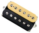 New!! 　DiMarzio 　Pick Up ※こちらの商品はご注文を頂いてから納品までに、約2〜3ヶ月ほどのお時間をいただく場合がございます。あらかじめご了承ください。 ＜仕様＞ ■スタンダードスペース仕様 　ポールピースの間隔：9.7mm ■出力(mv)：265 ■トレブル：6.0 ■ミドル：5.5 ■ベース：4.5 ■直流抵抗 (kΩ)：9.85k ■マグネット：セラミック ＜カラーバリエーション＞ Black Cream Black/Cream ＜主な特徴＞ 見た目はごく普通のハムバッキング・ピックアップですが、サウンドは、P-90サウンドを再現します。ハムバッキング・ピックアップの利点であるハムキャンセル効果を持ったピックアップです。ハムバッキング・ピックアップを搭載可能なギターであれば、特殊な加工を施すことなくP-90サウンドを、しかもノイズレスで楽しむことができます。パテント技術であるヴァーチャル・ヴィンテージとエアバッカー・テクノロジーにより、本物のシングルコイル・ピックアップのような繊細なダイナミックスを得ることが可能です。このピックアップを2個搭載し、ミックスの位置で使用すると、明るいサウンドでありながら箱鳴り感のある独特のサウンドが得られます。また、リア、フロントの位置ではストラトキャスターの様なサウンドを得ることができます。 ＜推奨使用例＞ すべてのポジションにお使いいただけます。 ＜テクニカルノーツ＞ 6個のアジャスタブル・ポールピースの付いたコイルがホットコイルで、ソリッド・ポールピースのクールなルックスのコイルがハムキャンセルコイルです。片側のコイルで音を拾っているため、取り付ける向きによってサウンドが変化します。ホットコイルをブリッジ側に取り付ければブライトなサウンドとなり、ネック側に取り付けるとウォームなサウンドになります。見た目が通常とは異なりますが、ブリッジ側のピックアップをスクリュー・ポールピースのコイルがネック側に向くように取り付け、さらにネック側もスクリュー・ポールピースのコイルがブリッジ側にくるように逆向きに配置することで、テレキャスターの様なサウンドを得ることができます。またこの状態からネック側のピックアップのみ通常の取り付け向きに戻すことで、P-90が2つ取り付けられているようなサウンドを得ることも可能です。