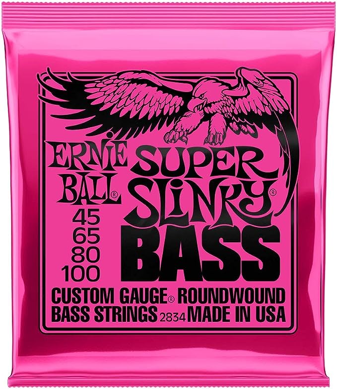 「 ERNIE BALL ~ 2834 SUPER SLINKY BASS 45-100 」 FEATURE ELECTRIC BASS STRINGS / SLINKY NICKEL WOUND アーニーボール・スリンキー・ベース・セットは、ブライトかつハイからローまでバランスのとれたサウンドで、 全てのミュージック・スタイルにフィットする高い人気のワウンド弦です。 スズ・メッキ・ヘックス・スティール・コア(六角形をした芯線)にニッケル・メッキ・スティール・ワイアーを巻いた ニッケル・ワウンド・ベース弦は、南カリフォルニアにある美しいコーチェラ・バレーでフレッシュで 最高品質の原料を使用し、製造しています。アーニーボール・スリンキー・ベース・ストリングは、 多くのトップ・ベーシストに愛用されています。 2834 SUPER SLINKY BASS Super Slinkyの45-100ゲージは、4弦ベースのゲージの中で最も人気のあるゲージの一つです。 豊かでバランスのとれた音色。 スズメッキした高炭素鋼の芯線にニッケルメッキ鋼を巻いた米国製。 密封包装により、弦は作られたその日から新しい状態を保つことができます。 SPECIFICATIONS Nickel Wound Electric Bass Strings Gauge : .045, .065, .080, .100, WEST MUSICからのお知らせ ※画像はメーカーのサンプル画像です。 ※ネット上の在庫状況の反映には迅速を務めておりますが、万が一店頭で完売した場合はご了承くださいませ。 ※価格や仕様は予告なく変更する場合がございます。ご了承ください。 ※ご不明な点はメール・お電話で何でもお気軽にお問い合わせください♪