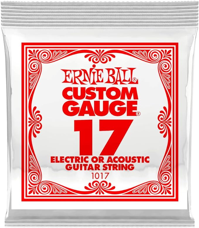 「ERNIE BALL / PLAIN STEEL STRING 1017 」 FEATURE 【ERNIE BALL／アーニーボール】 アーニーボールは優れたエレキギター弦、アコースティックギター弦、ベース弦、 ギター・アクセサリーを取り扱う業界を牽引するブランドです。 アーニーボールのストリングスは、メガヒットを飛ばした数々のアルバム、 そしてポール・マッカートニー、エリック・クラプトン、 ジミー・ペイジ、スラッシュ、ローリング・ストーンズ、アンガス・ヤング、 イーグルス、ジェフ・ベック、ピート・タウンゼント、エアロスミス、メタリカを筆頭に 多くの偉大なミュージシャンによって使われてきました。 ビギナーから熟練したプレイヤーまで、アーニーボールはそれぞれのレベルと求めるサウンドにマッチする弦 そしてアクセサリーを各種ご用意しております。 アーニーボールは、カリフォルニア州コーチェラ・ヴァレイを製造拠点とし、ブロンズ、Mスティール、 チタン、コバルト、ニッケル、ブロンズ、アルミニウム、ナイロン、フォスファー、ステンレス、 銅といった厳選した素材を用いて弦の製造を行っています。 当社のギター弦は、ケージのサイズ、素材、セット・ナンバーなど、様々な組み合わせからお選びいただけます。 【PLAIN STEEL 1017】 特殊な配合で仕上げたスズ・メッキ・ハイ・カーボン・スティールは、エレクトリックだけでなく アコースティック・ギターにも最適なプレーン弦です。 SPECIFICATIONS ●品番：1017 ●材質：プレーンスティール ●ゲージ: .017 ●内容：1本 WEST MUSICからのお知らせ ※画像はメーカーのサンプル画像です。 ※ネット上の在庫状況の反映には迅速を務めておりますが、万が一店頭で完売した場合はご了承くださいませ。 ※価格や仕様は予告なく変更する場合がございます。ご了承ください。 ※ご不明な点はメール・お電話で何でもお気軽にお問い合わせください♪