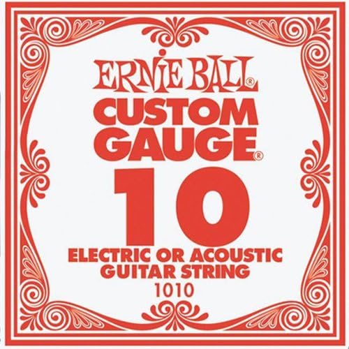 ERNIE BALL 《アーニーボール》【1010】PLAIN STEEL STRING バラ弦／0.10ELECTRIC /ACOUSTIC