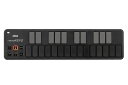 「KORG nanoKEY2 BLACK」 Features 薄さとタッチ・フィールを両立したベロシティ対応の25Key nanoKEY2では、最新のPCキーボードと同様の構造が「薄さ」を、MIDIキーボードの開発で培った技術と経験が心地よい「タッチ」を実現。新たにセパレート・タイプ・キーベッドを採用。ミス・タッチを防ぐためキーとキーの幅も余裕ある設計で、サイズ、色などシリーズ全体のデザインもノートPCとの統一感を追求しました。タッチとベロシティには、ハードウェアとソフトウェアの双方で開発実績のあるメーカーならではのノウハウと、細かなチューニングが施してあり、表現豊かな演奏をそのまま正確にソフトウェアに伝えます。 ●シンプルながら多彩なコントロールが可能なコントロール・ボタン部 コルグのMIDIコントローラーでもおなじみのオクターブ・シフト・ボタンは、UP/DOWNそれぞれ4段階にシフトし、キー・トランスポーズ機能と組み合わせるとMIDI規格上の音域を全てカバーします。また演奏の表現力を高めるのに欠かせないピッチ・ベンド・ボタンやモジュレーション・ボタン、さらにピアノやエレピの演奏には欠かせないサスティン・ボタンを搭載。これらのボタンはそれぞれON／OFF時の変化スピードを4段階で設定でき(KORG KONTROL Editor内で設定)、演奏用途にあったスムーズな変化を組み合わせることができます。 ●USBバス電源方式で、さらにスマートなセッティング。 nanoKEY2は、お使いのノートPCのUSB端子とケーブル1本でつないで、シンプルで持ち運びも簡単な音楽制作システムを手軽に構築することができます。 ●iPadでも動作 ※1 nanoシリーズ2はiPadと接続し、KORG iMS-20などのアプリケーション ※2をMIDIでコントロールすることができます。接続に必要なのはApple社のCamera Connection KitとUSBケーブルだけ ※3。電源供給ができるUSBハブを使用すれば複数台のnanoKEY2、nanoPAD2、nanoKONTROL2も使用可能です。 ※1:動作確認済みのOSはiOS 4.2.1です。 ※2:アプリケーションがCore MIDIに対応している必要があります。 ※3:nanoKEY2、nanoPAD2、nanoKONTROL2を接続すると、通常よりもiPadのバッテリーを多く消費します。1台接続でも長時間使用する場合は、電源供給ができるUSBハブをご利用ください。 ●専用エディター・ソフト「KORG KONTROL Editor」にも対応。 自分の使い方に合わせた細かなカスタマイズを可能にするPCエディター・ソフト「KORG KONTROL Editor」にももちろん対応。例えばベロシティ・カーブは3段階＋固定の計4種類から選択可能。モジュレーション・ボタン、サスティン・ボタンのコントロール・チェンジ・メッセージの設定などを変えることができます。 ※箱汚れアウトレット品につき、1台限りの特価品になります。 仕様 / SPECIFICATIONS ・ コントローラー: 25鍵ベロシティ対応キーボード、PITCH UPボタン、PITCH DOWNボタン、OCTAVE UPボタン、OCTAVE DOWNボタン、MODボタン、SUSTAINボタン ・オクターブ・レンジ : -4〜+4 ・ベロシティ・カーブ : 4種類 ・対応ソフトウェア : MIDI入力に対応するホスト・アプリケーション ・接続端子 : USB端子(mini B) ・電源 : USBバス電源方式 ・消費電流 : 100mA以下 ・外形寸法 : 325(W) x 83(D) x 16(H) mm ・質量 : 244g ・付属品 : USBケーブル コンピュータに接続する場合の動作環境 ・Macintosh 対応コンピュータ : macOS Xの動作環境を満たすUSBポートを搭載したMacintosh 対応OS : macOS X 10.8 Montain Lion以降 ・Windows 対応コンピュータ : Windows 7 SP1以降の動作環境を満たすUSBポート搭載のコンピュータ 対応OS : Windows7 SP1以降（32bit / 64bit） WEST MUSICからのお知らせ ※画像はメーカーのサンプル画像です。 ※ネット上の在庫状況の反映には迅速を務めておりますが、万が一店頭で完売した場合はご了承くださいませ。 ※価格や仕様は予告なく変更する場合がございます。ご了承ください。 ※ご不明な点はメール・お電話で何でもお気軽にお問い合わせください♪