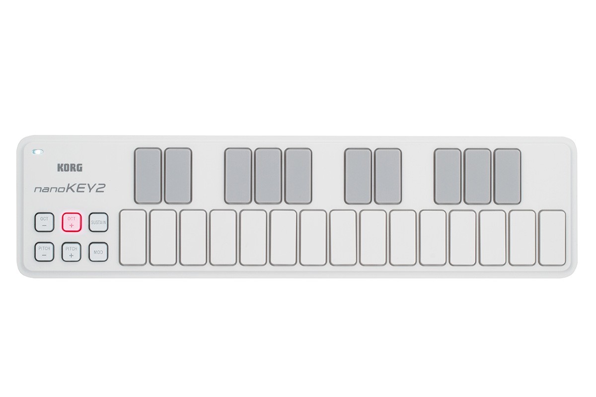 KORG nanoKEY2 WHITE《コルグ　ナノキー2　ホワイト》SLIM-LINE USB KEYBOARD