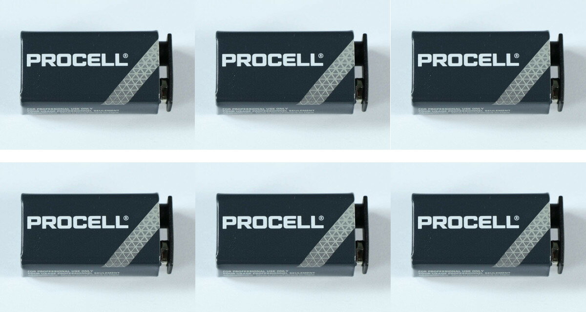 DURACELL デュラセル PROCELL Alkaline 9V Battery 9Vアルカリ電池／エフェクター用／エレアコ用