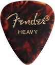 Fender Pick 351 Shape, Shell, Heavy (12)《フェンダーピック》【12枚入セット 】 ティアドロップ型／P.N.1980351900