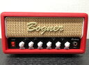 「 BOGNER ECSTACY Mini Head ~ Red / Brown / White Piping [White Knobs] 」 メーカー商品説明 ECSTASY Miniは、BognerフラッグシップモデルECSTASYのエッセンスを継承したソリッドステート ミニアンプ ヘッドです。 ECSTASY Mini Headは世界的な大ヒットとなったBogner ECSTASY Pedalの回路を基本に、低消費電力の30Wパワーアンプを搭載した本格的な ギターアンプヘッドです。コントロールレイアウトはECSTASY共通のデザインとなっており、ECSTASYのCH-2(BLUE CH)とCH-3(RED) のゲイン領域を切り替えるGAINスイッチを搭載しクランチサウンドからモダンハイゲインサウンドまで幅広く対応します。 そしてMID FREQスイッチを新設し、Bogner特有のジューシーな中音域のレンジをギターリストの好みによりフォーカスした音作りを実現します。本格的かつ高品位なエフェクトループも搭載しており空間系エフェクトと組み合わせることによりサウンドの可能性を広げます。 自宅練習にも最適な音量から、大型チューブアンプさながらの412キャビネットをドライブしてしまうパワーを兼ね備えた本格的なギターアンプ サウンドをコンパクトサイズで実現しました。 仕様 / SPECIFICATIONS ■Custom Color Series■ Red Tolex / Brown Grill / White Piping [White Knobs] ●CH : 1-channel amp head ●Total Power : 30W ●Controls : Volume, Presence, Treble, Middle, Bass, Gain ●2-way Gain switch ●3-way pre-EQ switch ●3-way MID FREQ switch ●VARIAC switch ●FX Loop ●Input : 1 x 1/4″ ●Outputs : 2 x 1/4″(8 or 16 ohms) ●PowerSupply : DC24V AC Adapter(include) ●Size : 240mm(W) x 120mm(W) x 133mm(D) ※突起部を含まず ●Weight : 1.8 kg WEST MUSICからのお知らせ ※画像はメーカーのサンプル画像です。 ※ネット上の在庫状況の反映には迅速を務めておりますが、万が一店頭で完売した場合はご了承くださいませ。 ※運送会社は、お選びいただけません。 ※価格や仕様は予告なく変更する場合がございます。ご了承ください。 ※ご不明な点はメール・お電話で何でもお気軽にお問い合わせください♪