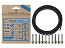 「 FREE THE TONE ~ SOLDERLESS CABLE KIT 【SL-5SL-NI-55K】」 メーカー商品説明 CU-5050ケーブル（forSL-5シリーズ） CU-5050ケーブルはFREETHETONEが長年に渡り行ってきたシステム作製の中で、 エフェクター同士を接続するケーブルの理想を製品化したケーブルです。 0.08mmの無酸素銅（OFC）を50本撚りあわせることにより音質、柔軟性、耐久性を実現。 また、高密度編組シールドにより、ノイズに強いケーブルになっています。 CU-416に比べ、CU-5050は太いサウンドが特徴。 ベーシストや多弦ギター、ダウンチューニングを使用するギターリスト向けのペダルボード作製や、 FUZZやオーバードライブなど、より太いサウンドを求めるエフェクターの配線にお薦めです。 ●一般的なプラグ構造と異なり、プラグ内部でケーブルの芯線とプラグのチップ部が接合される為、 接合部は強固に守られ断線原因を排除した安全構造になっています。 ●プラグのチップ部とケーブルの芯線が、飛躍的に短い距離で接合されるため音質劣化を防ぎ高音質を確保します。 ●半田を使用しないため、半田による音質の影響を受けません。 狭いペダルボード内でも柔軟に対応する超省スペース設計になっています。 ●世界で最もシンプルな構造を持ち、作製しやすいソルダーレスプラグです。 仕様 / SPECIFICATIONS ●品番：SL-5SL-NI-55K ●プラグ：SL-5S-NI(Sプラグ)5個／SL-5L-NI(Lプラグ)5個 ●ケーブル長さ：CU-5050ケーブル ／3m／1本 ●Conductor Size：0.25平方mm ●Construction ：50/0.08A OFC (No/mm) ●Insulation Thickness：0.93mm(±0.05) ●Inner Jacket Thickness：0.25mm ●Shield Diameter：3.50mm ●Jacket Thickness：0.75mm(±0.10) ●Diameter：5.00mm ●Maximum conductor resistance(20˚C)：100≧(Ω/km) ●Capacitance(1kHz)：Approx.80(pF/m) ※商品の仕様、デザイン等予告なく変更される場合がございます。 ご了承いただきますようお願いいたします。 WEST MUSICからのお知らせ ※画像はメーカーサンプル画像です。 ※ネット上の在庫状況の反映には迅速を務めておりますが、店頭、他サイトにて完売した場合はご了承くださいませ。 ※ご不明な点はメール・お電話でお気軽にお問い合わせください♪