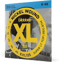 「 D'Addario EXL125　09-46」 メーカー商品説明 世界中のギタリストが愛用するDADDARIOの大定番エレキギター弦のSuper Light Top／Regular BottomゲージEXL125。 オーソドックスなニッケルワウンドを採用したブライトなサウンドは、様々なプレイスタイルに対応します。 ※こちらの商品は日本国内代理店商品となります(並行輸入品は代理店保証を受けることが出来ません) 仕様 / SPECIFICATIONS ●エレキギター用 ●材質：Nickel Wound ●種類：SUPER LIGHT TOP／REGULAR BOTTOM ●ゲージ：.009、.011、.016、.026、0.36、0.46 価格や仕様は予告なく変更する場合がございます。予めご了承ください WEST MUSICからのお知らせ ※画像はメーカーサンプル画像です。 ※ネット上の在庫状況の反映には迅速を務めておりますが、店頭、他サイトにて完売した場合はご了承くださいませ。 ※ご不明な点はメール・お電話でお気軽にお問い合わせください♪