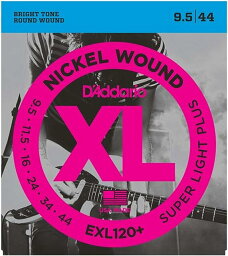 D'Addario [EXL120+] Electric Giutar Strings 《Nickel Wound》(09.5-44)エレキギター用スーパーライトプラスゲージ／1セット売り