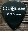 【ネコポス可能】OUTLAW《アウトロー》ピック[2371]　セル ティアドロップ 0.75mm