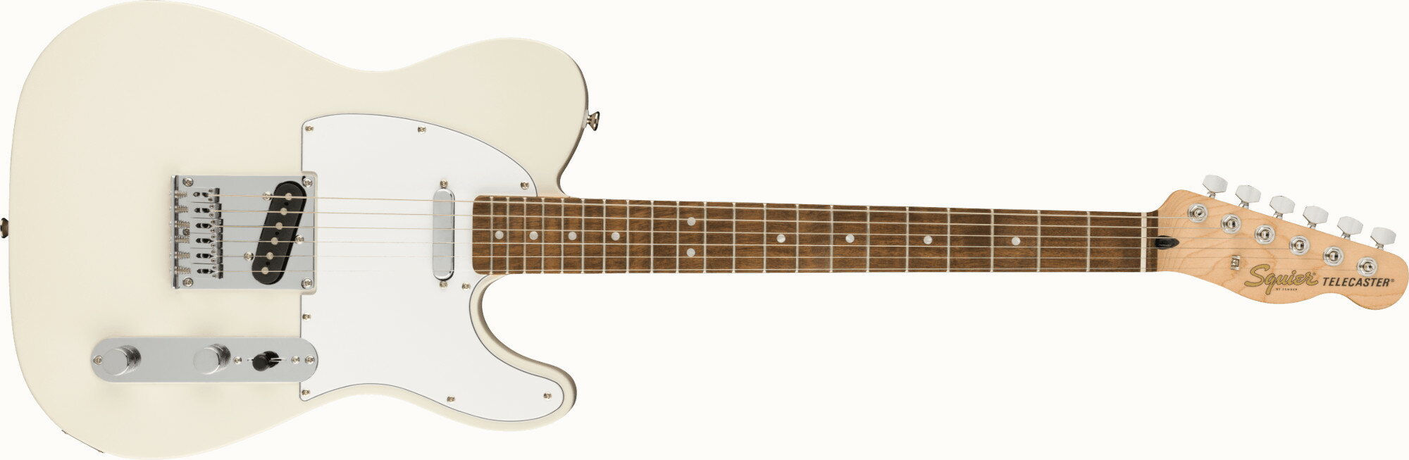Squier by Fender《スクワイヤー》 Affinity SeriesTelecaster Laurel Fingerboard, White Pickguard Olympic White／オリンピックホワイトテレキャスター