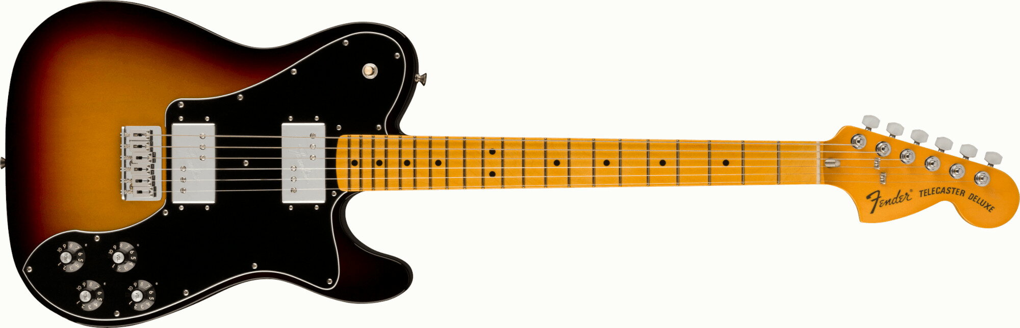 Fender《フェンダー》American Vintage II 1975 Telecaster Deluxe, Maple Fingerboard, 3-Color Sunburst　【即納可能】