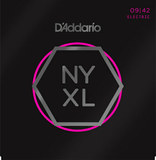 D'Addario NYXL strings NYXL0942は、柔軟性を最大限に生かしたスーパーライトゲージのモデルです。 NYXLシリーズは、これまで市場に出たどの弦よりもチョーキング強度が向上、大音量かつチューニング安定性の優れた弦です。ニューヨー クに拠点を置くD'Addario社によって考案、開発、製造されたこの新しい弦は、芯線とプレーン弦に破断強度に優れた高炭 素スチール(HCS)を採用、プレイヤーにこれまでにないレベルの演奏性、安心感、パワーを提供するものとなっています。 新しく考案された伸線工程と革新 的なワイヤーより合わせ(fusion twist)工程により、従来の弦よりも強度がアップ、チューニングの安定性は 131%向上しました。配合が見直されたニッケルメッキ製の巻き弦を使用、高い磁気性によるアウトプット増で中域が強調され、存在感のあるクランチの効いたサウンドになっています。 ＜主な特徴＞ ・D'Addario独自の高炭素スチール(HCS)製で、今までにない耐久性を実現。 ・従来のニッケルワウンド弦に比べて、チューニング安定性が向上。チューニングにかかる時間が短縮し、かつチューニングが合った状態をより長時間維持。 ・巻弦は中域にあたる1-3.5kHzでのレスポンスが強調され、より存在感とクランチのあるサウンドで、ミックスに埋もれることがありません。 ・NYXL0942は柔軟性を最大限に生かしたスーパーライトゲージとなっています。各弦のゲージは、・プレーン弦：.009、.011、.016　巻弦：.024、.032、.042です。 ・環境にやさしい耐食性のパッケージで、フレッシュな状態を保ちます。 ＜仕様＞ Nickel Wound, Super Light, 09-42 1st：009 2nd：011 3rd：016 4th：024 5th：032 6th：042 ※画像はメーカーサイトのサンプル画像です。 ※ネコポス便をお選びいただきますと送料を修正いたします。