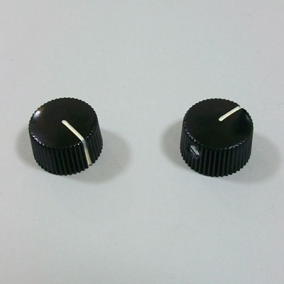 Montreux モントルー 8281 Fender Amp style knob black (2) フェンダースタイル ノブ／ブラック／2個入り