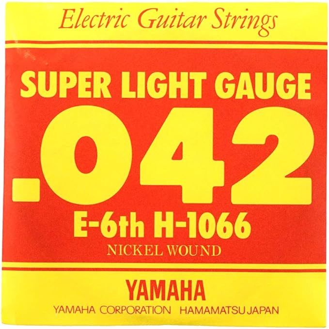 YAMAHA Electric Guitar Strings 042／スーパーライト／6弦エレキギター用／ニッケルワウンド
