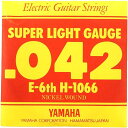 「 YAMAHA H-1066 」 メーカー商品説明 ヤマハのエレキギター用6弦(ニッケルワウンド弦）です。 仕様 / SPECIFICATIONS ●品番：H-1066(スーパーライト6弦） ●ゲージ：0.042インチ（1.0668mm） ●素材：ニッケルワウンド WEST MUSICからのお知らせ ※画像はメーカーサンプル画像です。(実際と色合いが異なる場合がございます) ※ネット上の在庫状況の反映には迅速を務めておりますが、店頭、他サイトにて完売した場合はご了承くださいませ。 ※ご不明な点はメール・お電話でお気軽にお問い合わせください♪