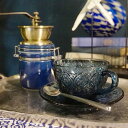 グラスカップ＆ソーサー フィオーレ GLASS CUP & SAUCER FIOR【ダルトン DULTON】紅茶 珈琲 コーヒー マグ 洋食器 コップ ガラス アンティーク レトロ